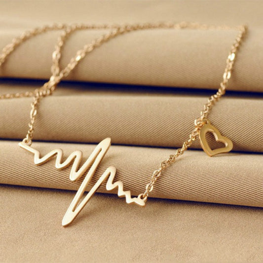 Wave Heart Necklace