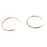 Load image into Gallery viewer, Dreamer large gold and pearl earrings
