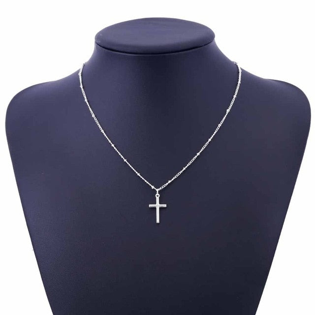 Summer Gold Chain Cross Necklace